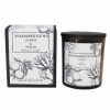 Amber Glass Candle - Wooden lid - Black & White Massage candle - Jasmine & Neroli